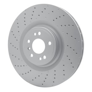 Mercedes-Benz GL550 Brake Rotor (1) - Front - R1 Concepts - GeoSPEC Coated Rotor - Drilled - `12-`19